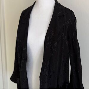 Topshop Black Blazer Women’s Jacquard Size 4/6